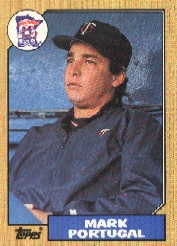 1987 Topps Baseball Cards      419     Mark Portugal RC *